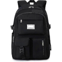 (Black) Girls Backpack School Bags, Large Capacity Rucksack Secondary Middle High School, Multi-pocket Backpack Waterproof School Backpacks jm