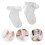 1 paar weiche Baumwoll-Babysocken mit Tüll, einfarbig, . L 4