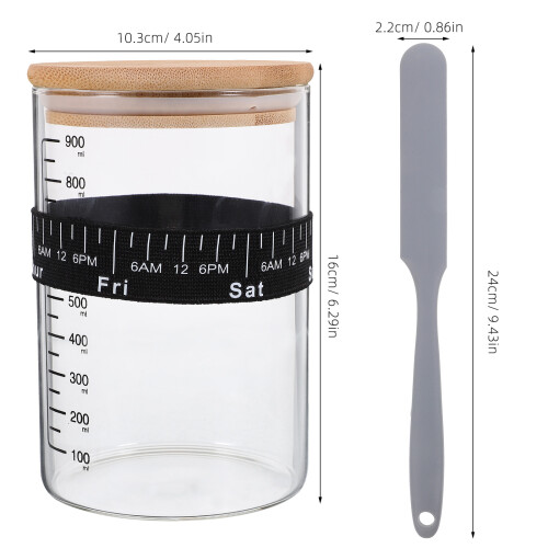 1Ensemble Ensemble Levain Verre Silicone Bois 2