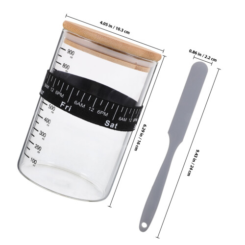 1Ensemble Ensemble Levain Verre Silicone Bois 1