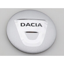 3D 56mm neuestes DACIA Auto, 56mm Radaufkleber, DACIA Silber