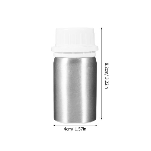 5Petits Flacons Plastique Argenté Portables Pour 1