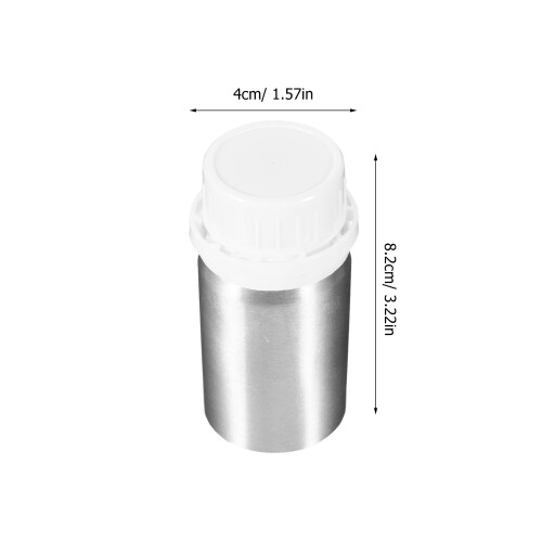 5Petits Flacons Plastique Argenté Portables Pour 2