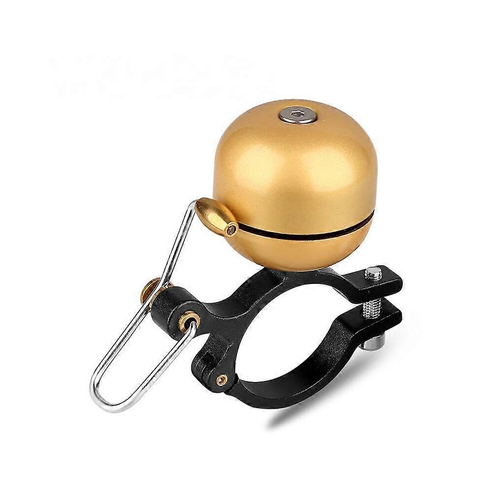 Kikidex (As Show, One Size) Classic Bike Bell With Nice Loud Tone Road Bike Mountain Bike Horn - Matte (Two) Gold