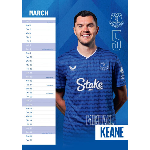 EVERTON FC 2026 A3 CALENDAR - PRE-ORDER 2