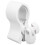 Compact White Plastic Microphone Clip for Stand Grip 4