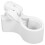Compact White Plastic Microphone Clip for Stand Grip 5