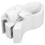 Compact White Plastic Microphone Clip for Stand Grip 6