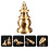 brass antique incense censer for study room decor 9