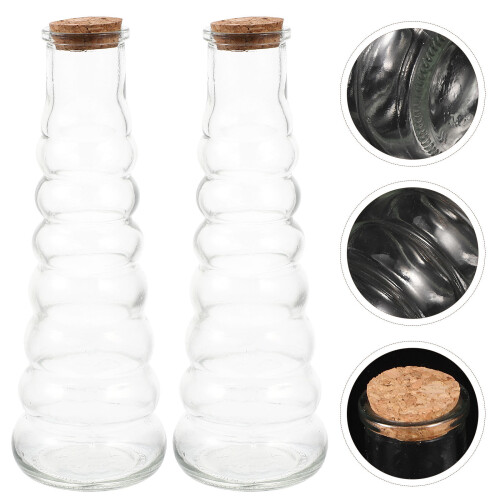 4 glasflaschen mit korkverschluss, , wunschflaschen 2