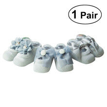 1 paar babysocken neugeborenes grau