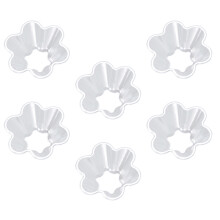 100 stuks wegwerp ijsje cup transparant plastic petaalvormig