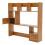 (Pine Color) Desktop Bookshelf Home Office Desk Organizer 7