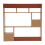 (Pine Color) Desktop Bookshelf Home Office Desk Organizer 9
