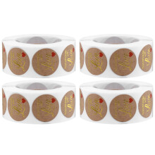 2Rouleaux Étiquettes Cadeaux En Kraft Pour Décorations