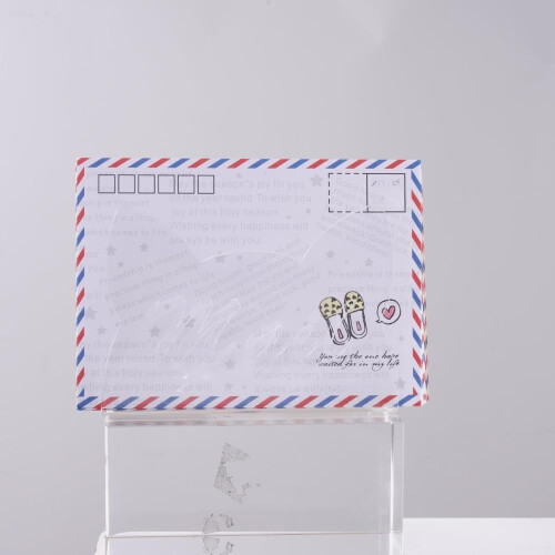Space Saving Letter Holder Desktop Mail Organizer Rack, Envelope Holder, Desk Document Storage Stand, Black 2