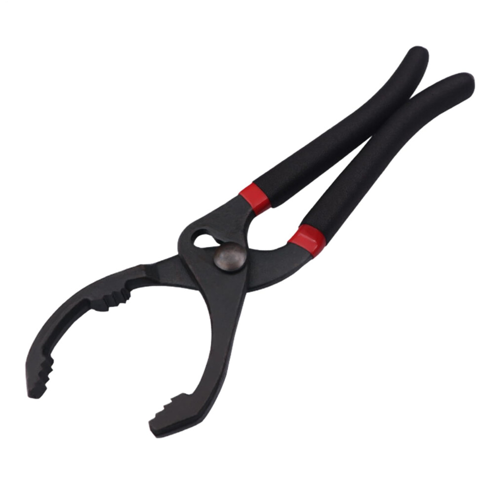 Oil Filter Wrench 10In/12In Adjustable Alloy Steel, Serrated Jaws, Portable Engine Filter Opener Remover 9084446149579