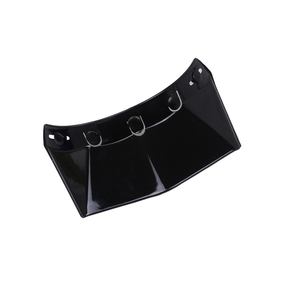 (Black) Motorcycle Helmet Peak 5-Snap Sun Visor UV Sunshield Protector Shield-image-OPC-PKSQCBF-NEW