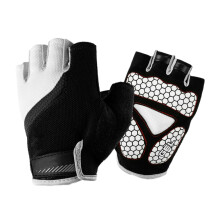 1 paar halbfinger für outdoor sport, größe m, weiß