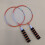 1 lichtgewicht draagbare badmintonrackets, duurzaam, 8