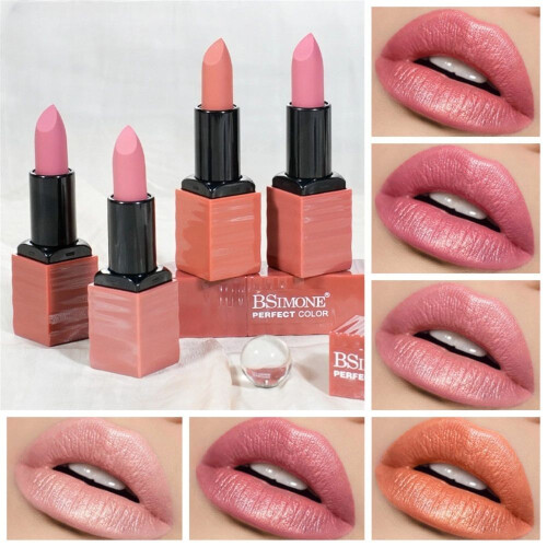 (Type#3) Bsimone Matte Lipstick Texture Moisturizing Lasting Non-fading Smooth Non-card 2
