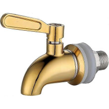 304 Stainless Steel Wine Dispenser Tap for Beer Juice - Gold Mirror 16mm