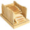 Foldable Bamboo Bread Slicer, Adjustable Cutting Guide with Crumb Tray, 3 Different Thicknesses 1