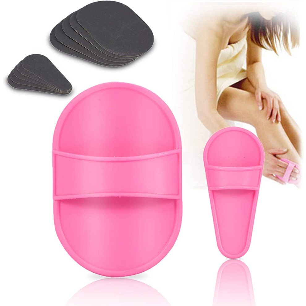 Hair Removal Tool Portable Depilatory Sanding Device Set With Pads For Women For Face, Body, Arms And Legs