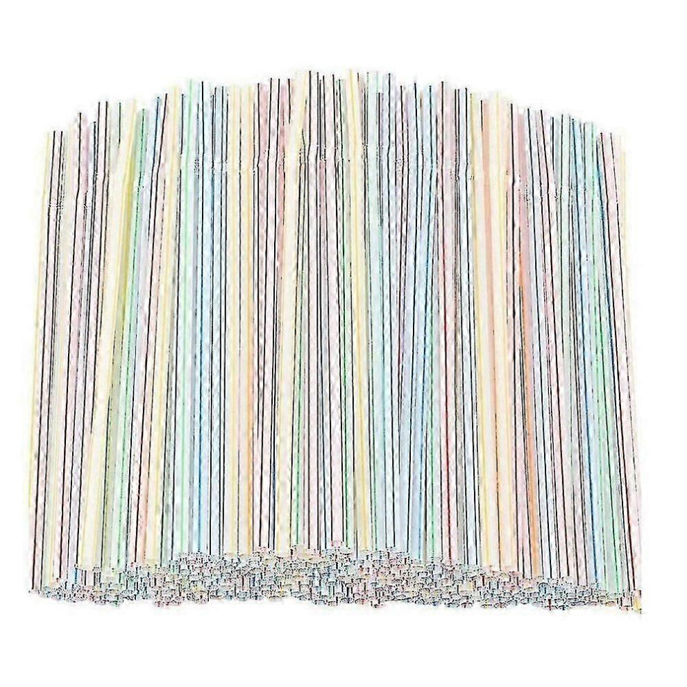 （1000pcs） 1000pcs Plastic Drinking Straws Environmental Protection and Safety Flexible Plastic Drinking Straws for Home, Bar, Party