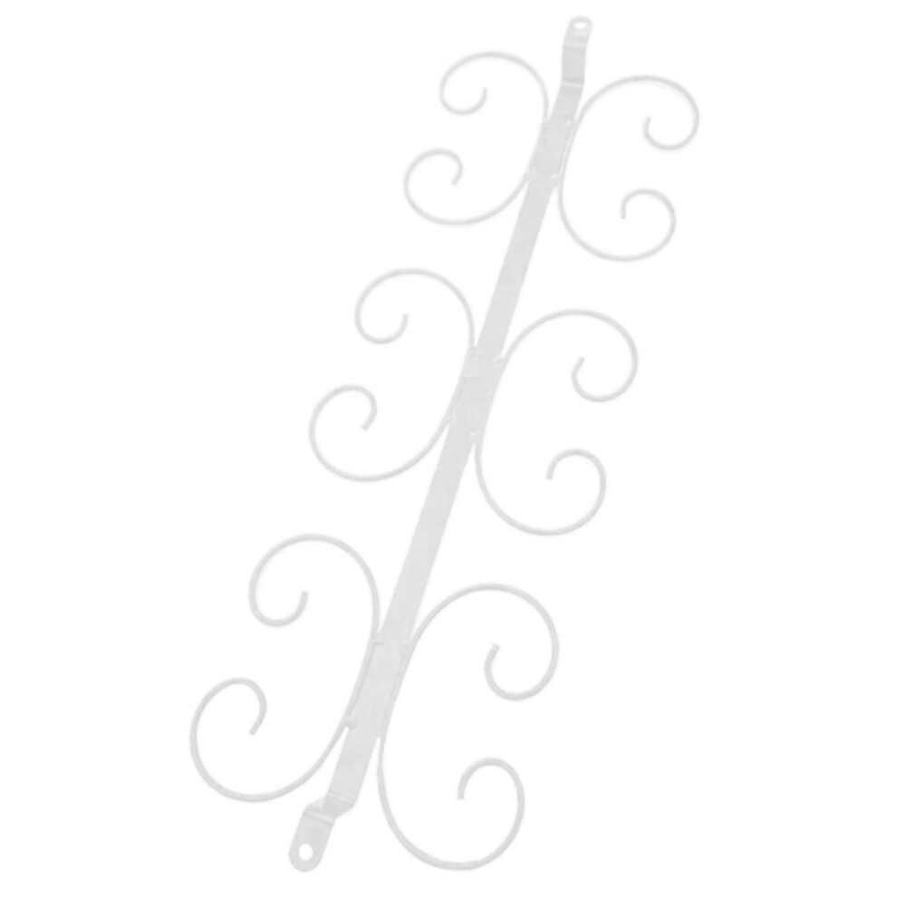 (White) Hanging Wine Glass Rack Under Cabinet High Quality Metal Design Stemware Holder Home Decoration