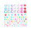 5Sheets Multi Kids Sticker Acrylic Crystal Decals Durable DIY Decor 8