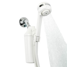 Ducha Filtrada Aquasana - Max Flujo con Mango - Reduce 90% de Cloro - Filtración de Carbono y KDF - Suaviza Piel y Cabello -