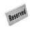 1 "Reserviert" Restaurant Schild Party Zubehör 6