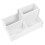 1St PVC Desktop Box Wit Multifunctionele Pennendoos Voor Bureauopslag 1