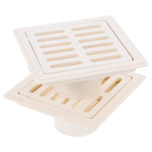 2pcs square plastic floor drain insert with filter for pool drainage
