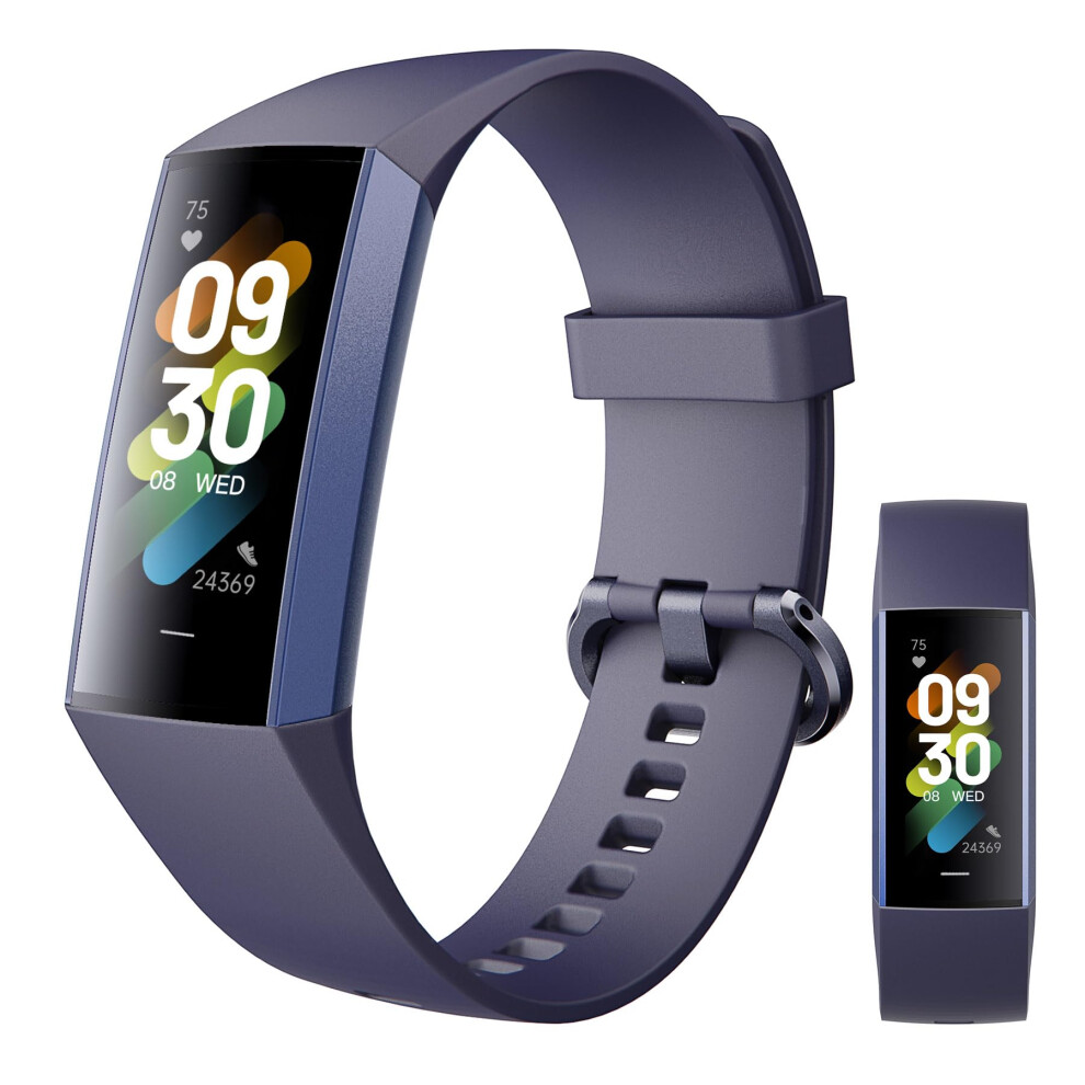 Health Fitness Tracker With Pedometer, Heart Rate, Spo2, Blood Pressure, Ip67 Waterproof Smartwatch, Starry Sky Blue 9393856051700