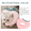 plush cat recovery collar peach neck cone protective for pets 9