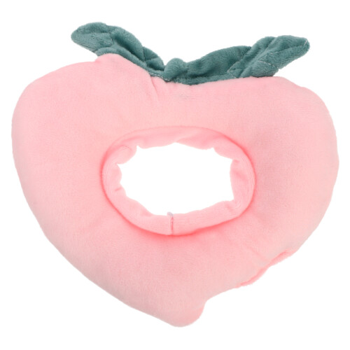 plush cat recovery collar peach neck cone protective for pets