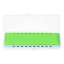 Petite Harmonica Enfant Vert ABS Instrument Musical Facile