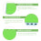 Petite Harmonica Enfant Vert ABS Instrument Musical Facile 11