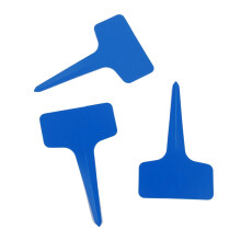 100St Blauwe Plastic Plantlabels Herbruikbaar Tuinmarkers Voor