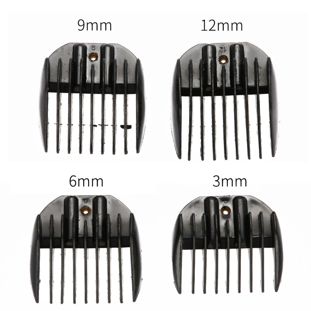 4PCS Guide Comb Set for Clipper Black Haircut Accessories Spare Parts