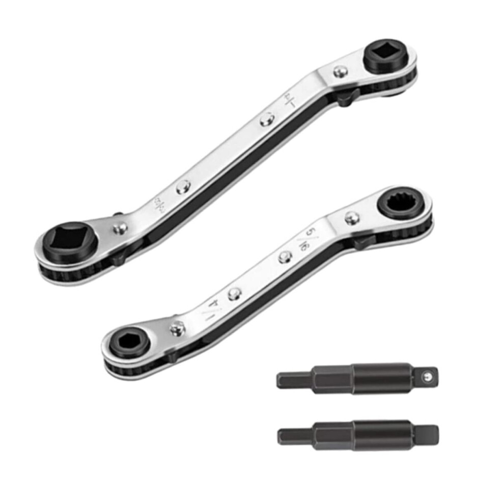Refrigeration Wrench Dual Headed Compact Service Spanner For Air Conditioner Repair Maintenance Valve Access 9016109150257