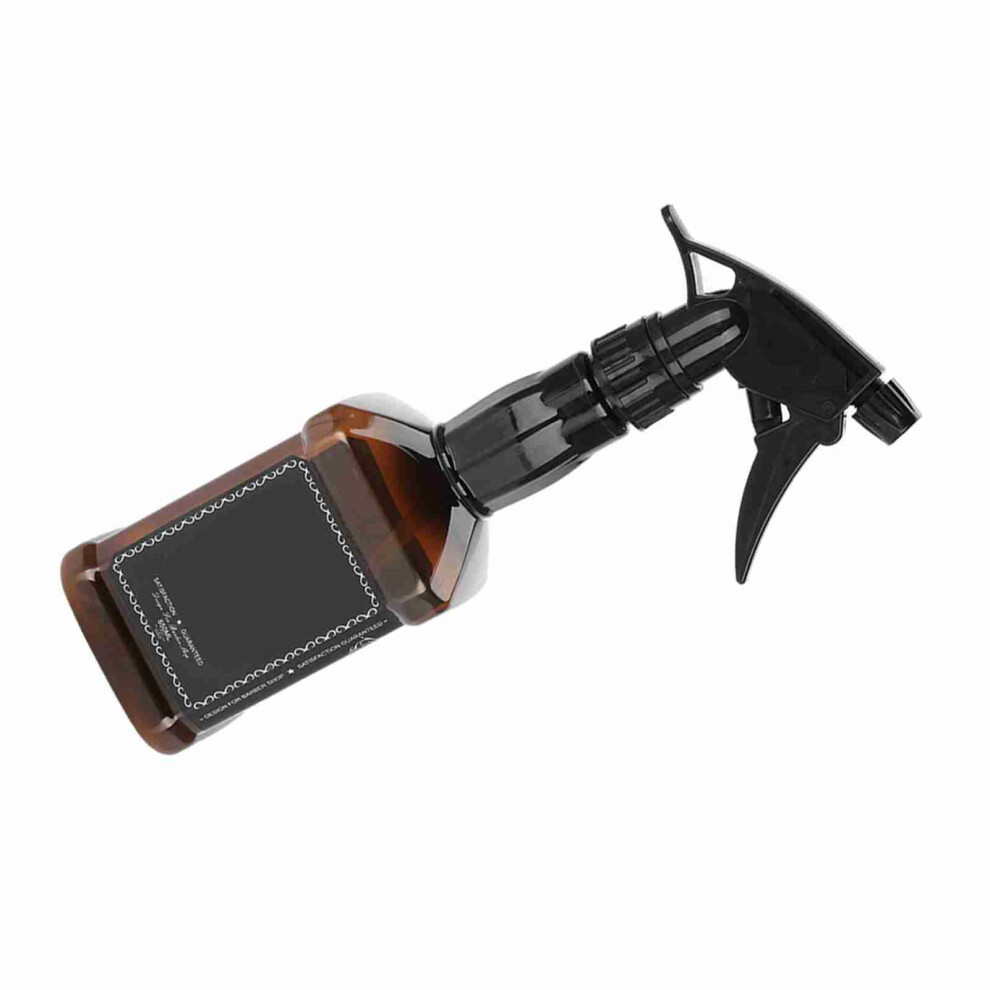 Unisex Brown Refillable 650Ml Hair Spray Bottle Salon Barber Water Sprayer Hair Tool