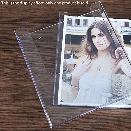 Letter Holder Acrylic Wall-Mount Mail Organizer Home Office Decoration 1
