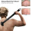 Manual Back Hair Shaver Foldable Long Handle Stainless Steel Black 7