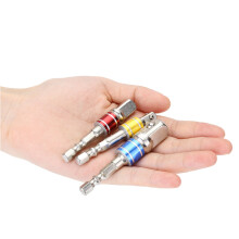 3-teiliges Set aus Chrom-Vanadium-Steckverbinder für Bohrmaschine, 1/4 Zoll, 3/8 Zoll, 1/2 Zoll