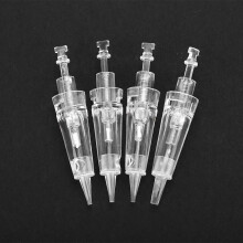 Mikropigmentierungs-Tattoo-Stift mit Einwegnadeln, schmerzfreies Augenbrauen-Linien-Set, scharfe, elastische, sichere, sterilisierte Nadeln aus