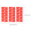 10 A4 zelfklevende identificatielabels rood 11