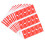 10 A4 zelfklevende identificatielabels rood 3